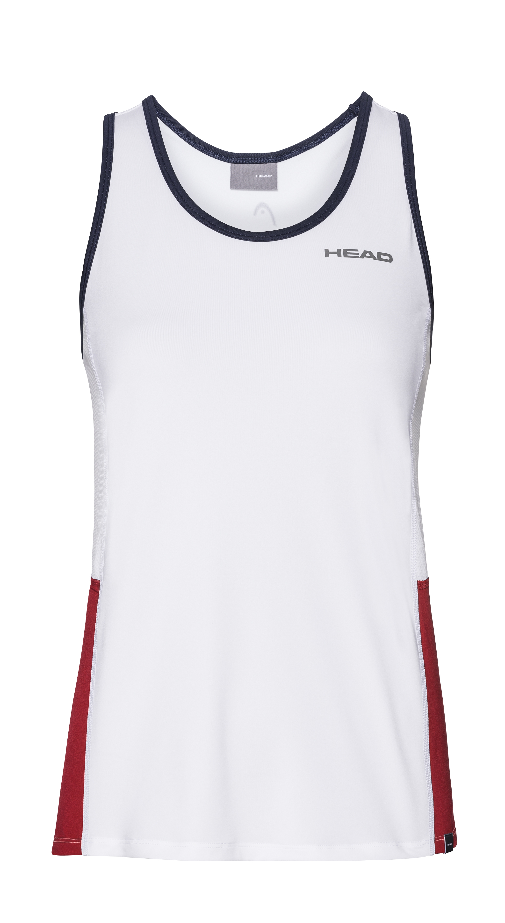 CAMISETA HEAD TANK TOP WOMEN BLANCA-ROJA